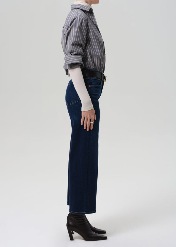 Gold Sign Lyra Wide Leg Crop Clean Hem In Dakota