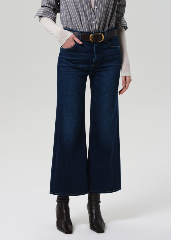 Gold Sign Lyra Wide Leg Crop Clean Hem In Dakota