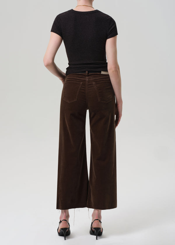 Gold Sign Lyra Wide Leg Crop Corduroy In Costes