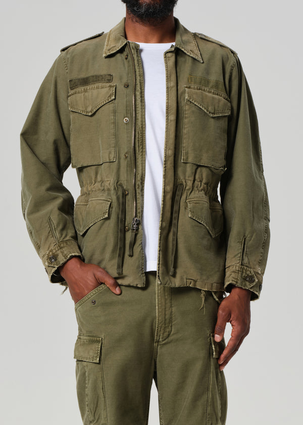 Gold Sign M-51 Utility Jacket In Hiro Green