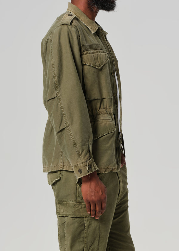 Gold Sign M-51 Utility Jacket In Hiro Green