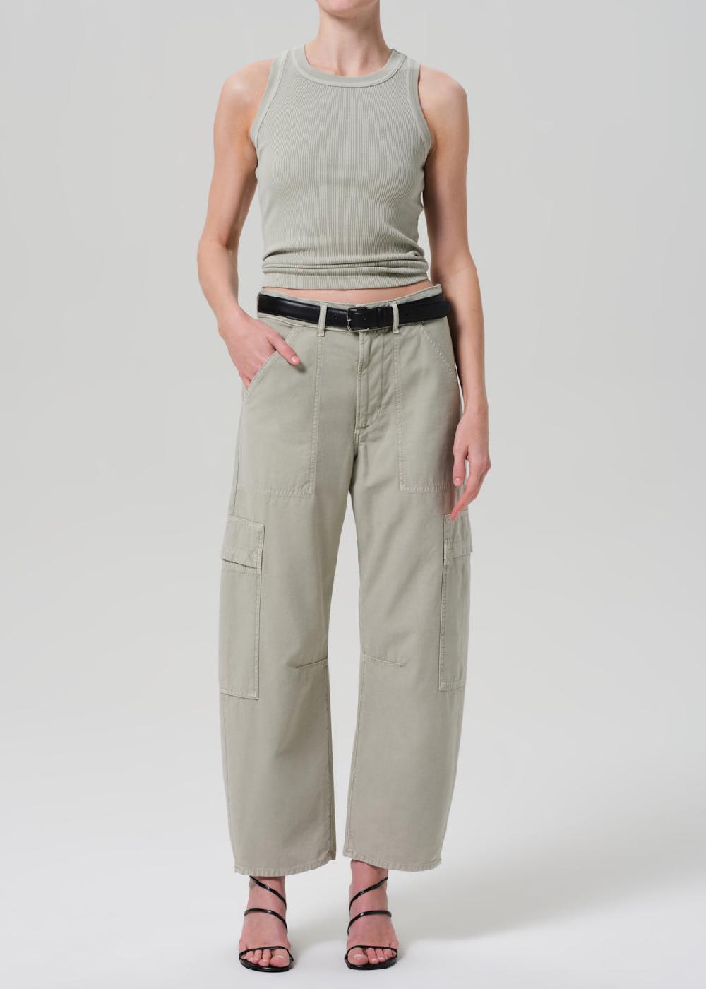 gold sign Marcelle Low Slung Easy Cargo In Matcha