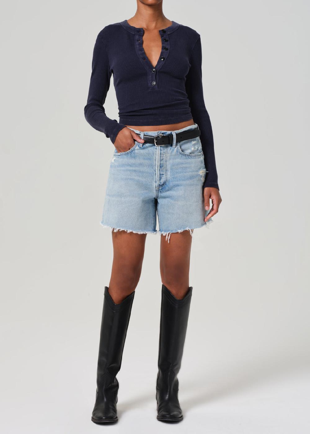 gold sign Marlow Long Vintage Short In Raleigh