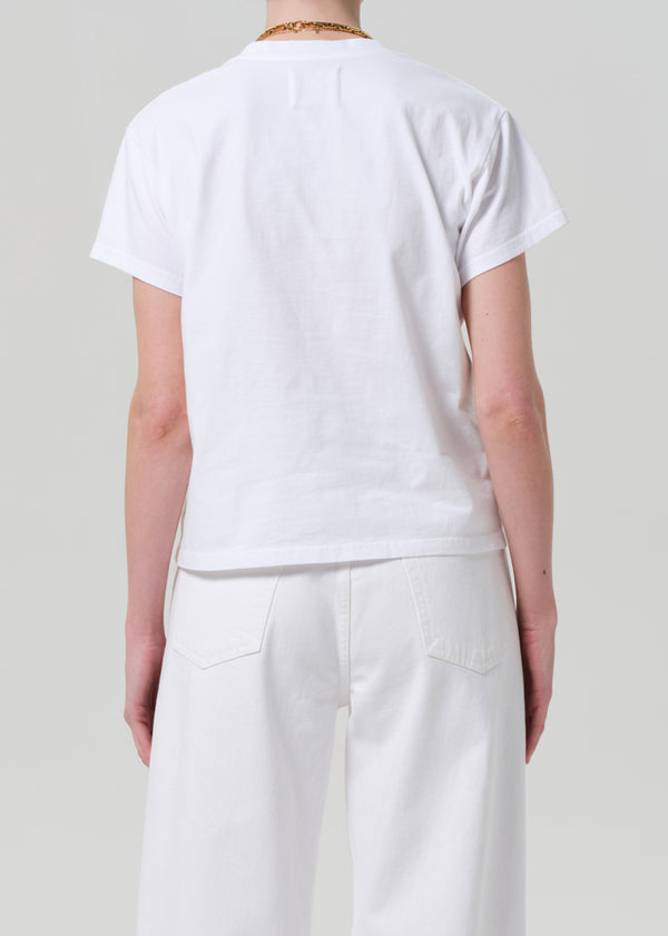 Gold Sign Maybelle Pocket Tee In White