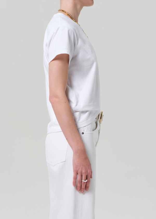 Gold Sign Maybelle Pocket Tee In White