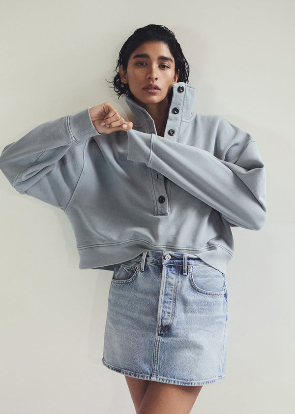 Gold Sign Mirelle Funnel Neck In Hematite