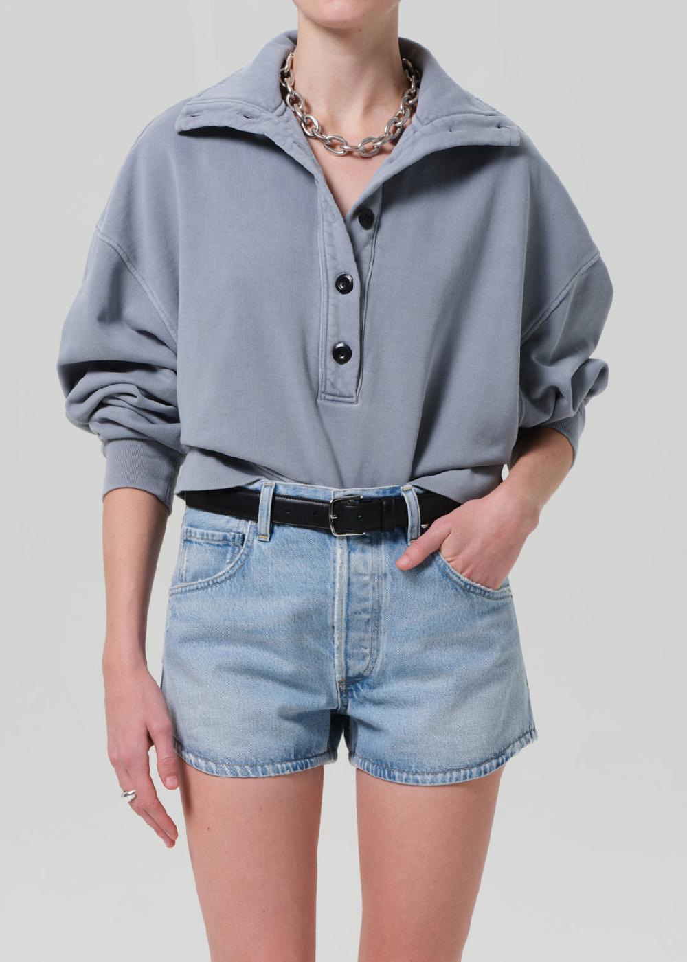 gold sign Mirelle Funnel Neck In Hematite