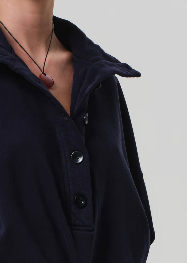 Gold Sign Mirelle Funnel Neck In Navy