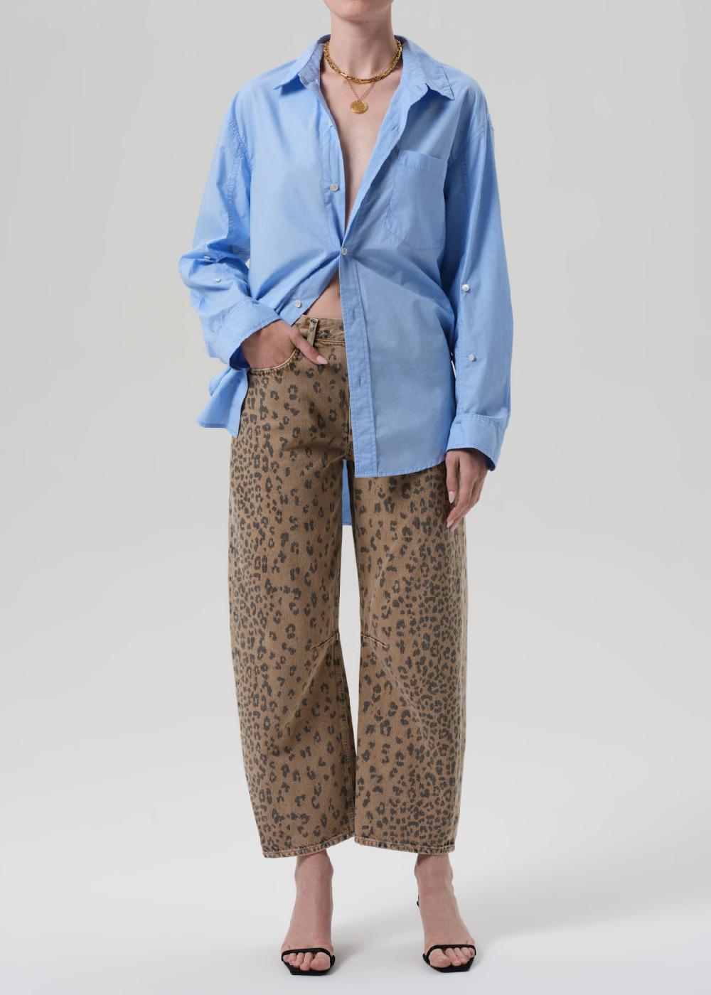 gold sign Miro Relaxed Jean In Natural Cheetah