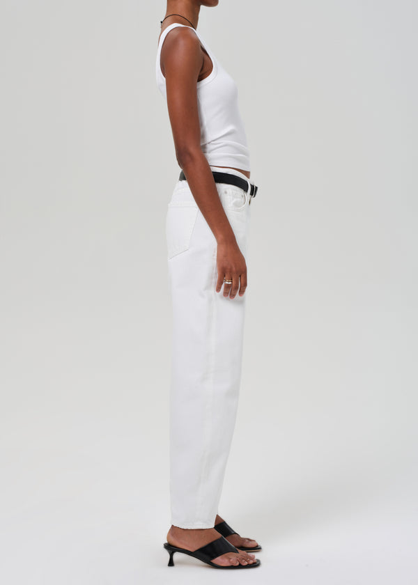 Gold Sign Miro Relaxed Jean In Soft White