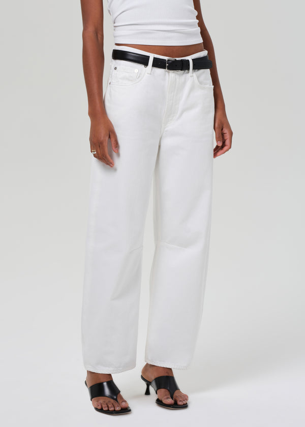 Gold Sign Miro Relaxed Jean In Soft White