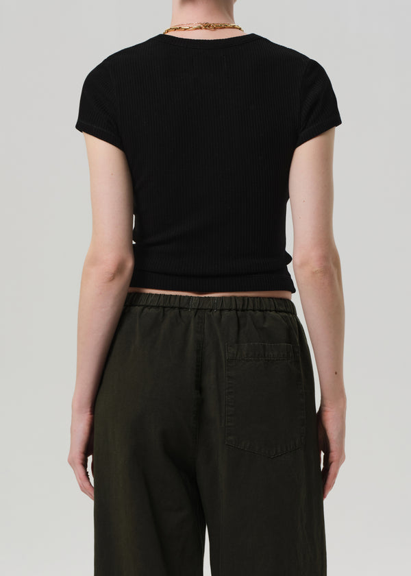 Gold Sign Nello Tee In Black