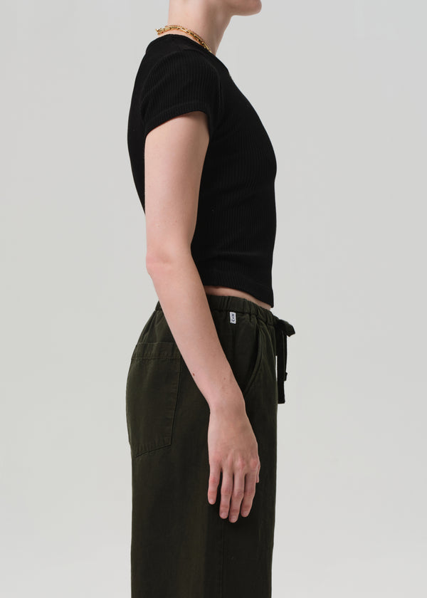 Gold Sign Nello Tee In Black