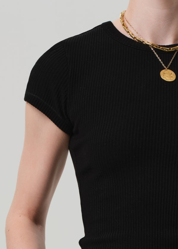 Gold Sign Nello Tee In Black