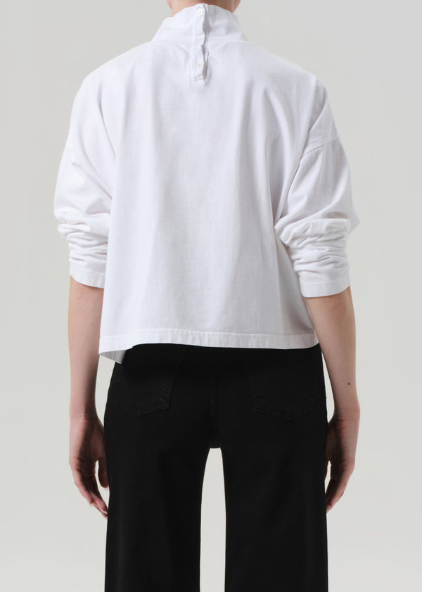 Gold Sign Nola Turtleneck In White