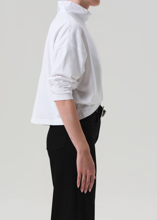 Gold Sign Nola Turtleneck In White
