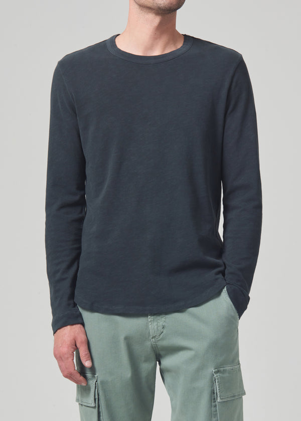 Gold Sign Olympus Crewneck In Charred Cedar