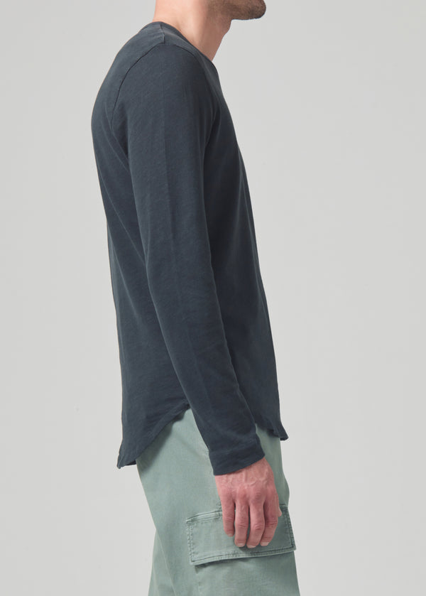 Gold Sign Olympus Crewneck In Charred Cedar