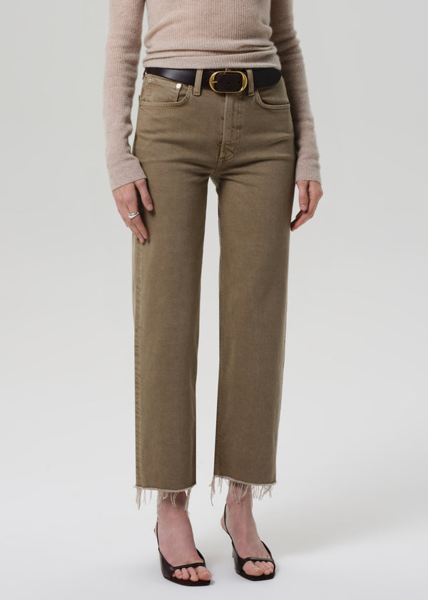 Gold Sign Palma Straight Raw Hem In Bezal