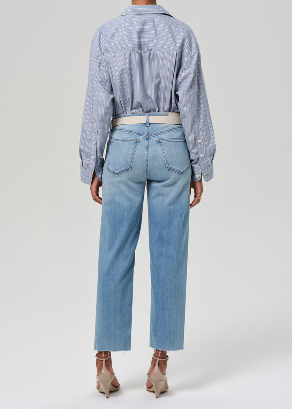 Gold Sign Palma Straight Raw Hem In Lisbon