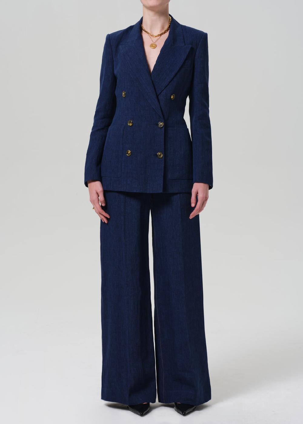 gold sign Park Trouser Linen In Denim