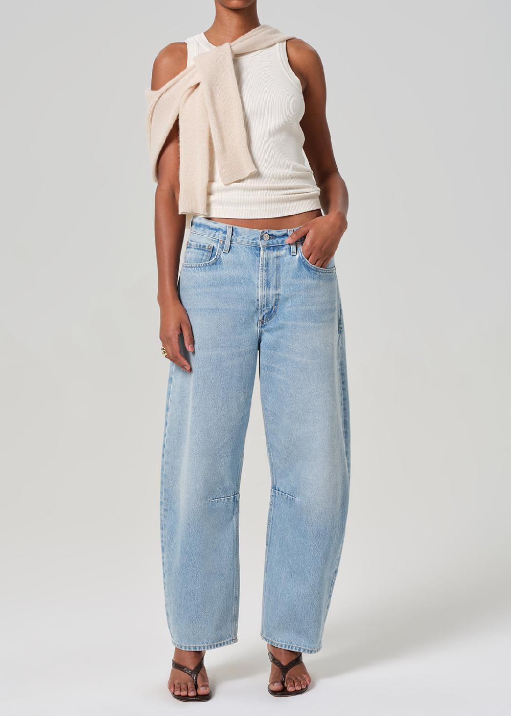 gold sign Petite Miro Relaxed Jean In Gemini