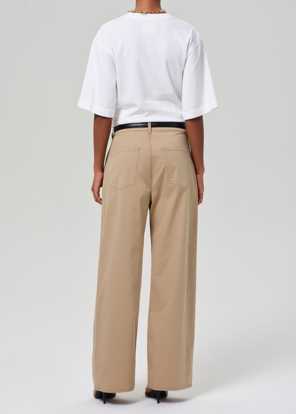 Gold Sign Petra Pleated Trouser In Catalina