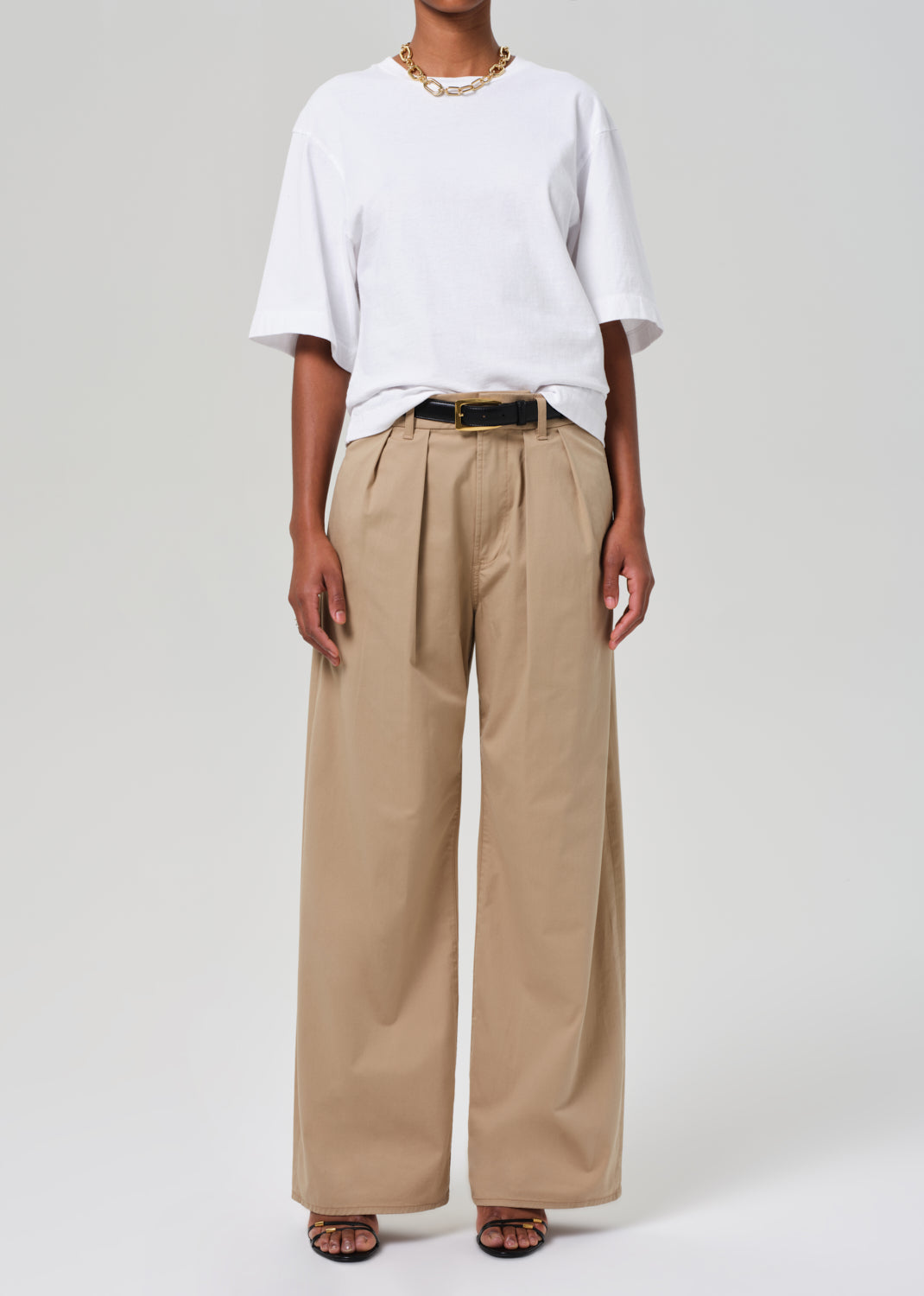 gold sign Petra Pleated Trouser In Catalina