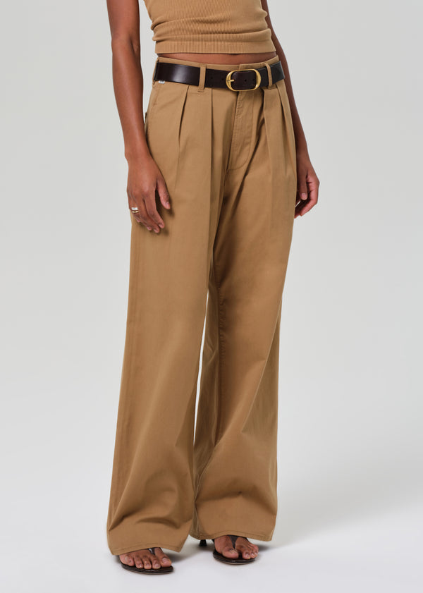 Gold Sign Petra Pleated Trouser In Nano