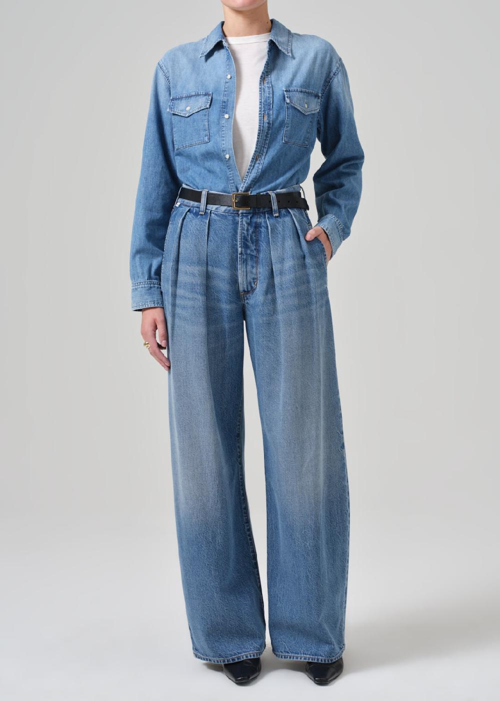 gold sign Petra Pleated Trouser In Nensi