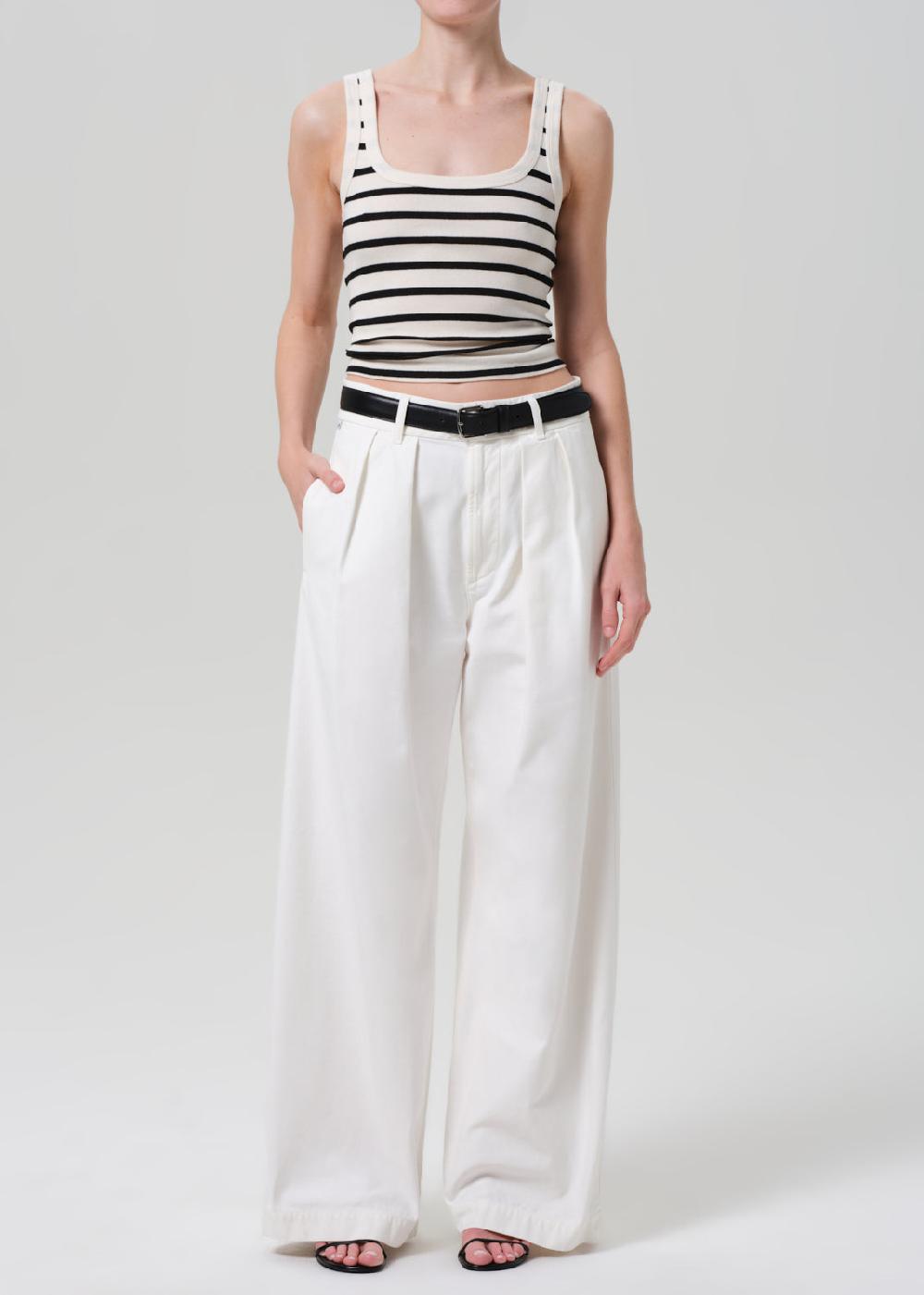 gold sign Petra Pleated Trouser In Pashmina