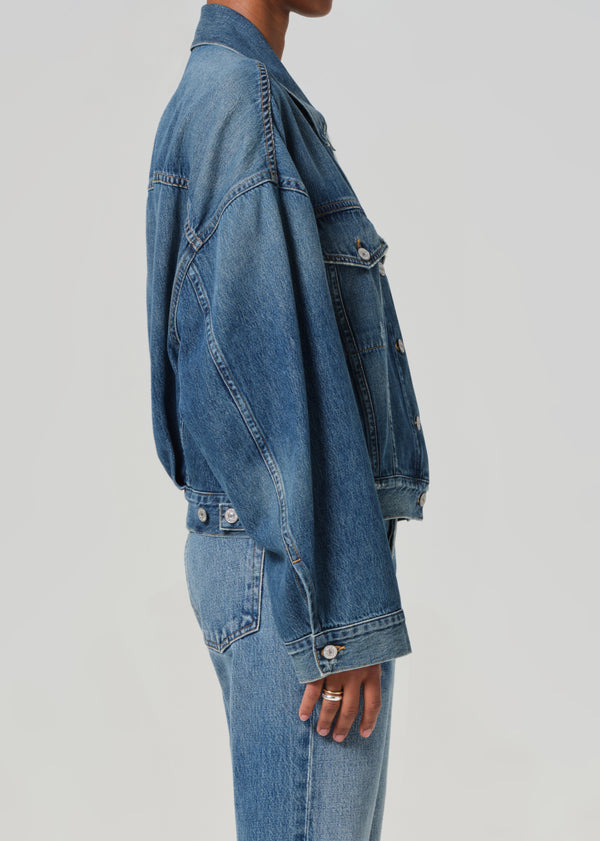 Gold Sign Quira Puff Jacket In Good Neighbor