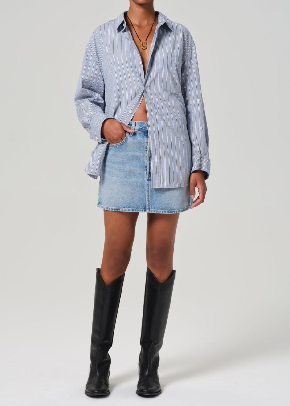 gold sign Ramona Mini Skirt In Fiesta