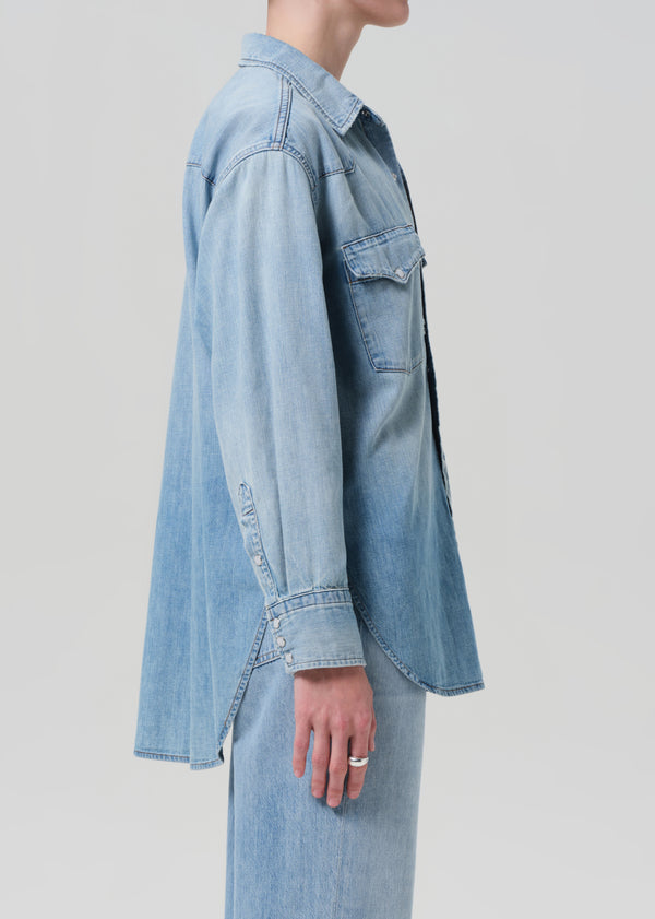 Gold Sign Rancher Kayla Shirt In Abbott