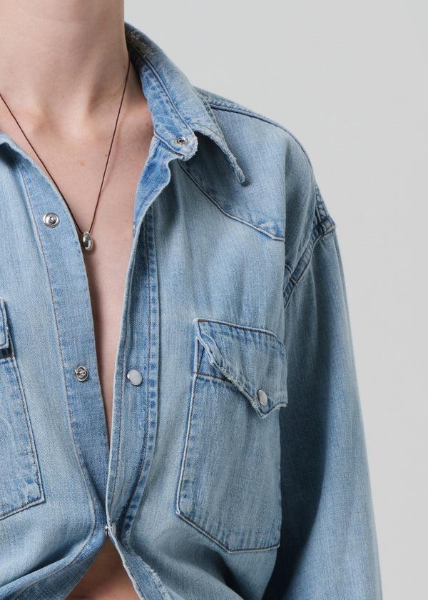 Gold Sign Rancher Kayla Shirt In Abbott