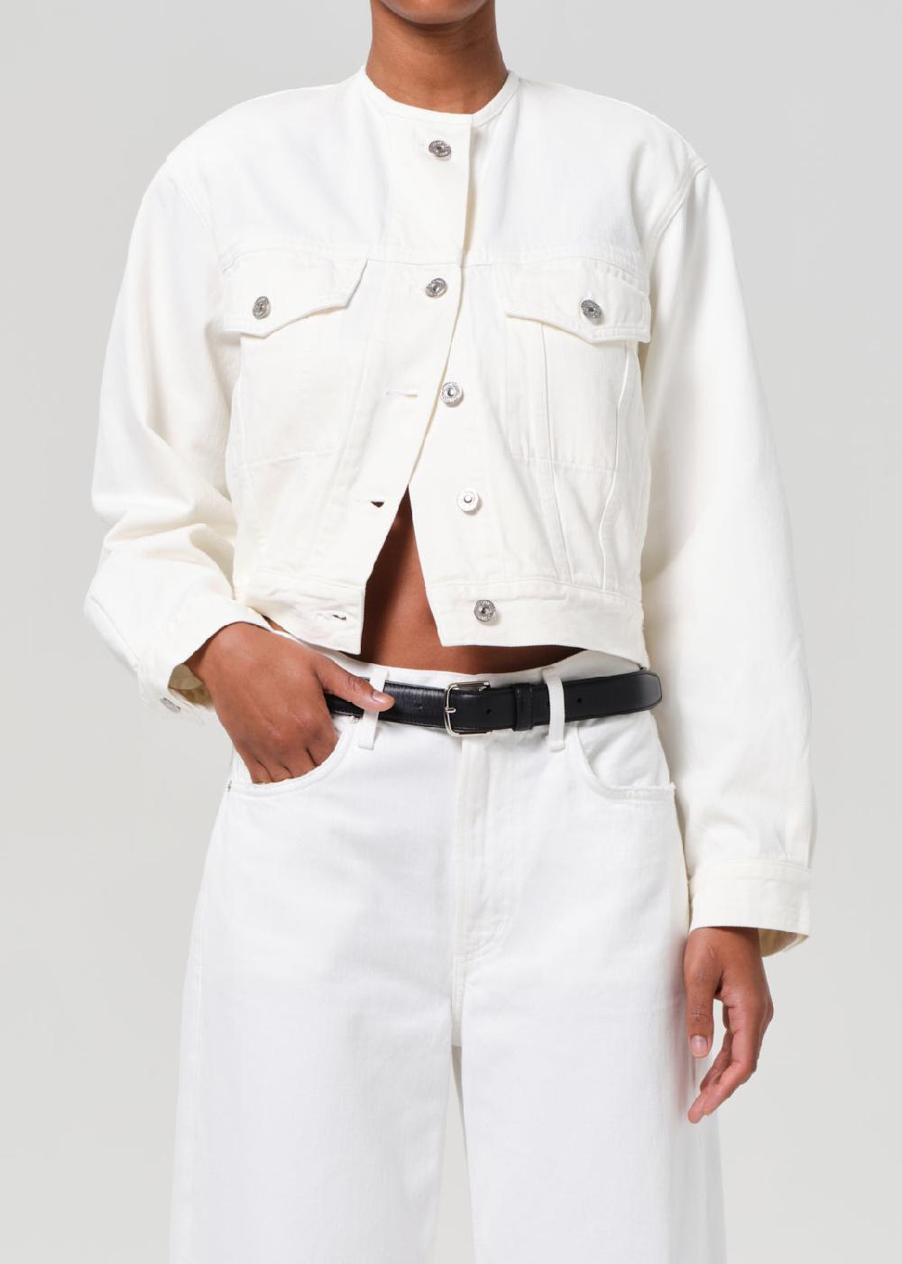 gold sign Renata Rework Jacket In Pashmina