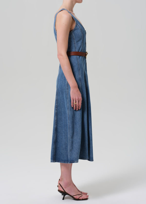 Gold Sign Rosetta Dress In Jete