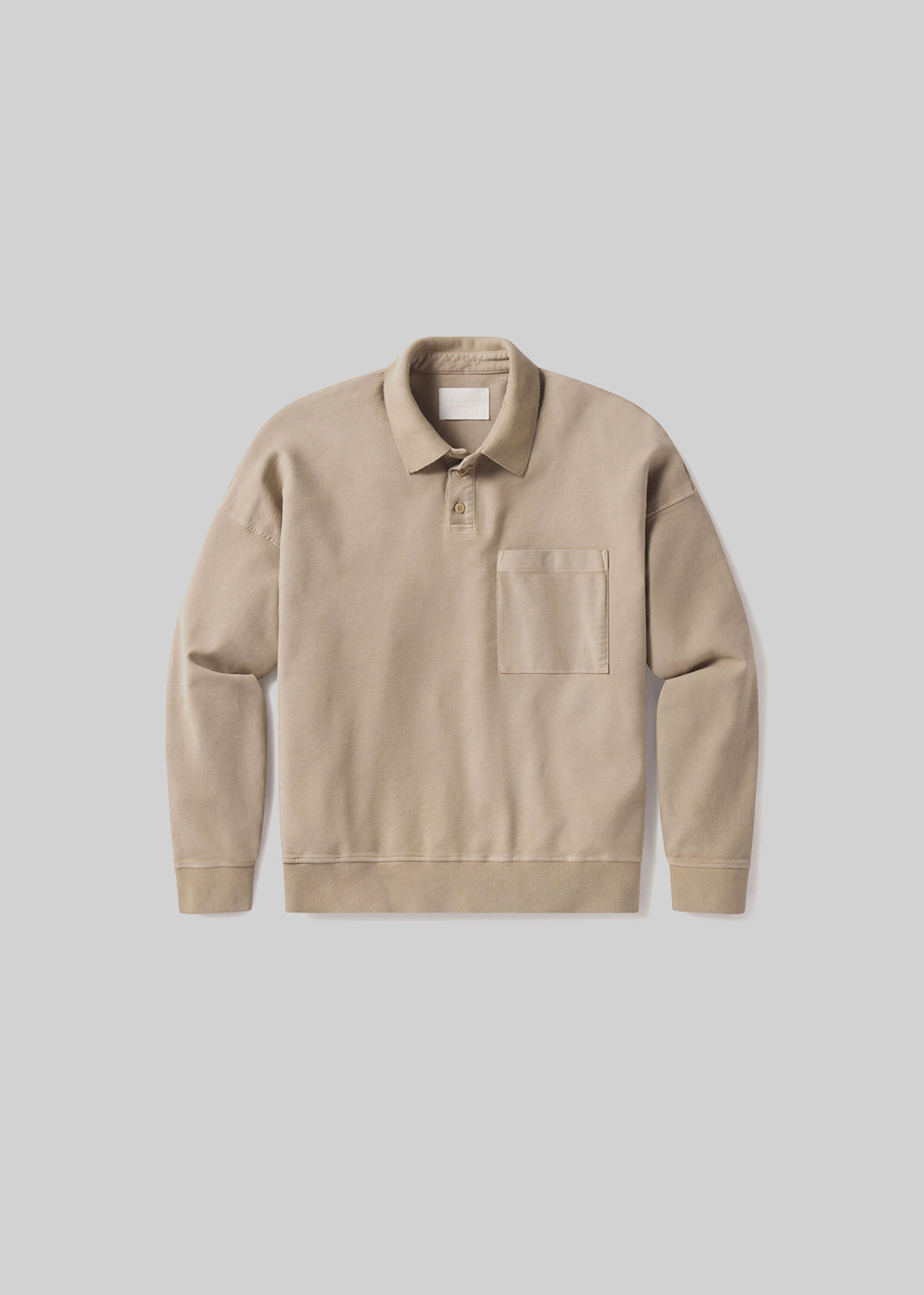 gold sign Rugby Polo In Vintage Stone