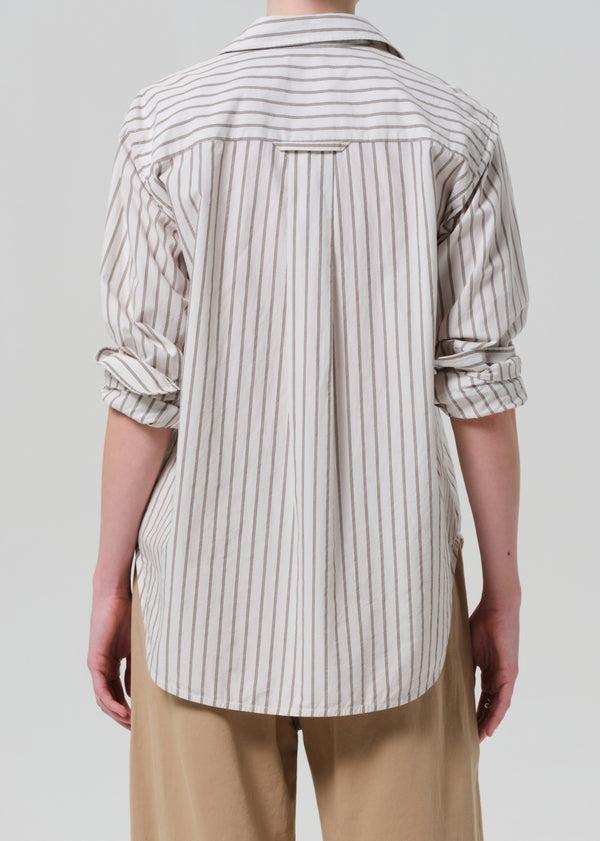 Gold Sign Shay Shirt In Albi Stripe