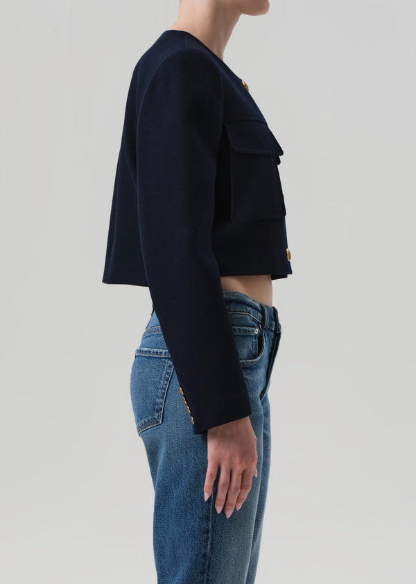 Gold Sign Sophia Jacket In Navy