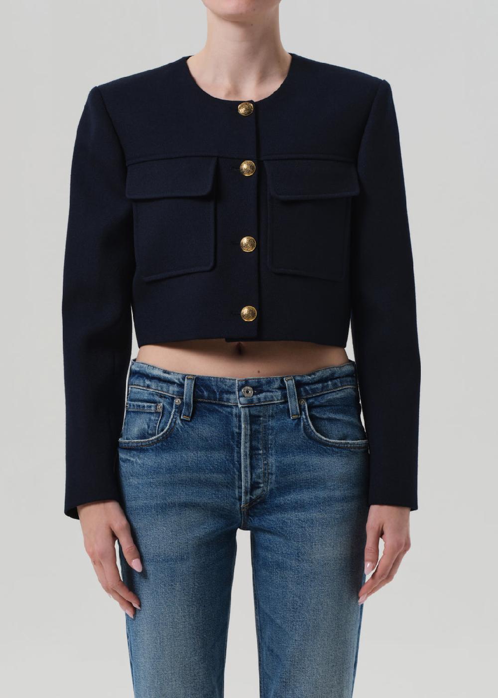 gold sign Sophia Jacket In Navy