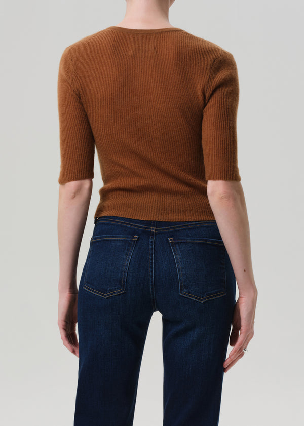 Gold Sign Tabitha Cardigan In Honey