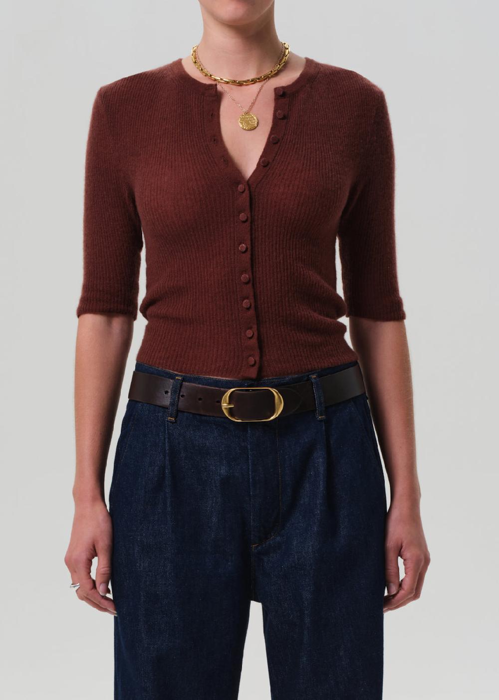 gold sign Tabitha Cardigan In Torrone