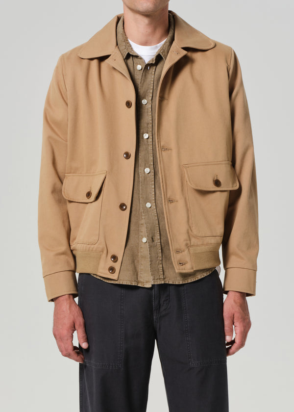 Gold Sign Utility Jacket In Heirloom