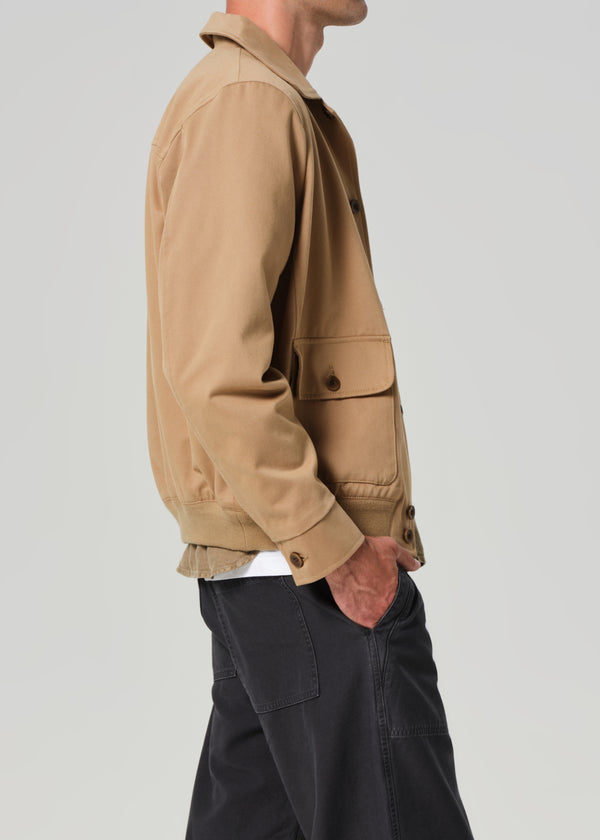 Gold Sign Utility Jacket In Heirloom