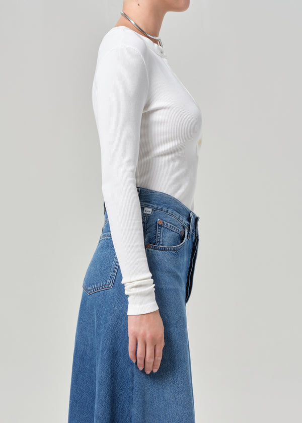 Gold Sign Varra Henley In Pashmina