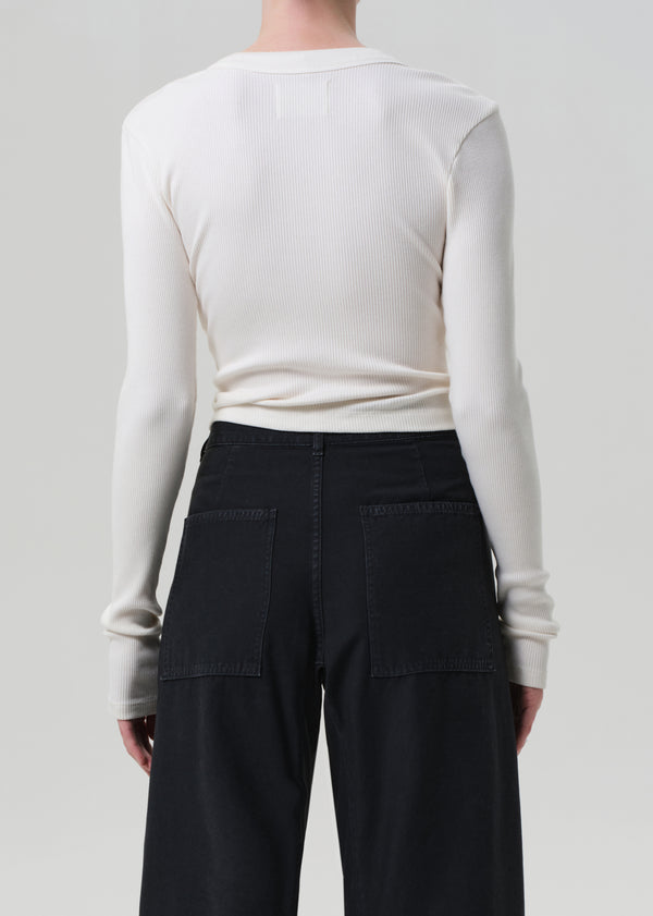 Gold Sign Varra Henley In Pashmina