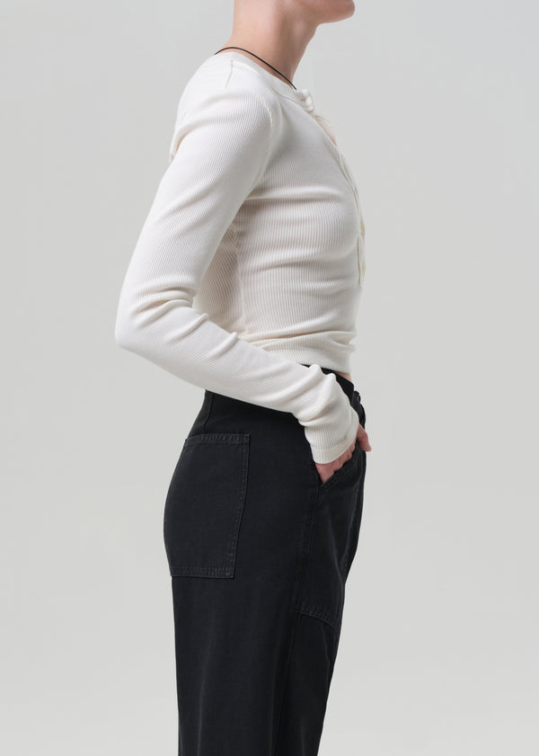 Gold Sign Varra Henley In Pashmina