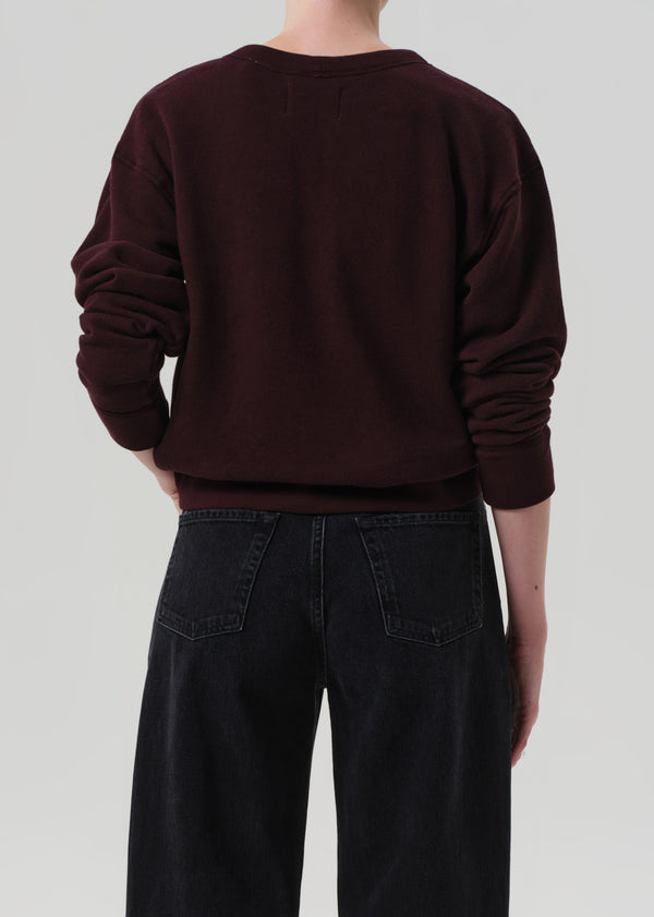 Gold Sign Vernata Pullover In Mahogany