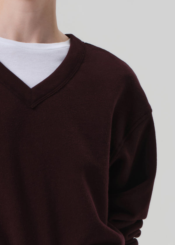 Gold Sign Vernata Pullover In Mahogany